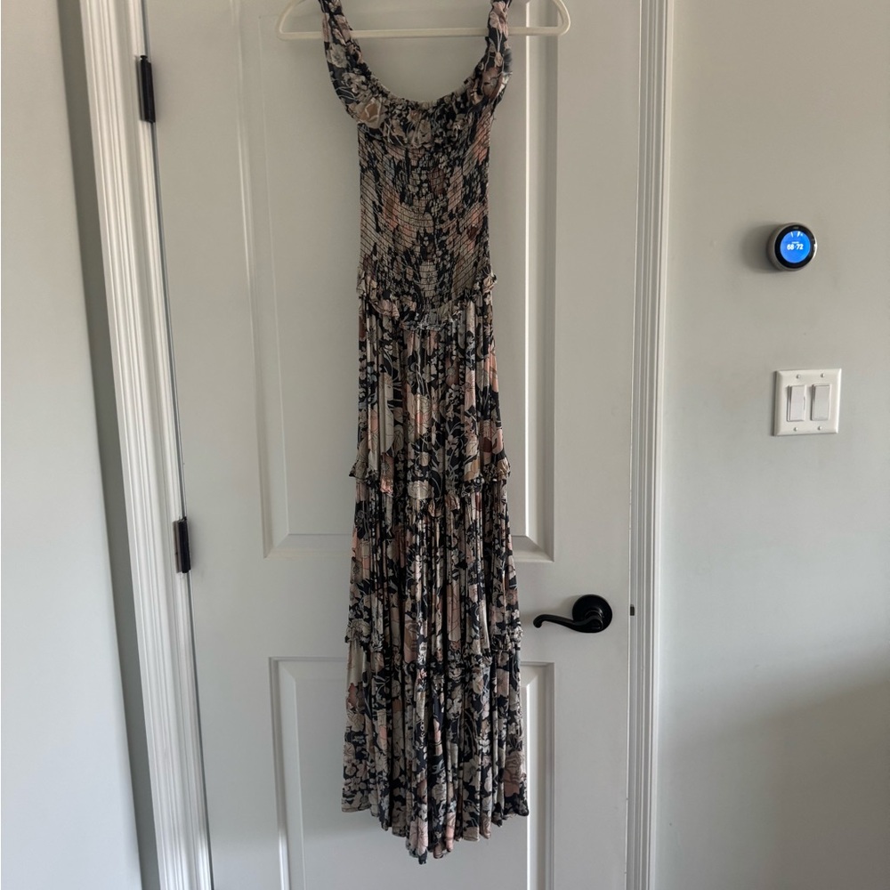 Spell Black and White Ruffled Tiered Sundress - Picture 4 of 4